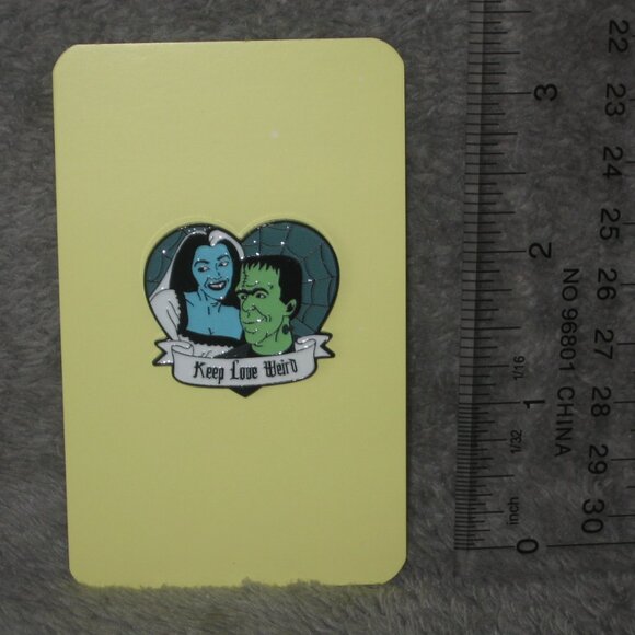 Frankenstein Keep Love Weird Metal Enamel Pin 251038A2 - Picture 2 of 8